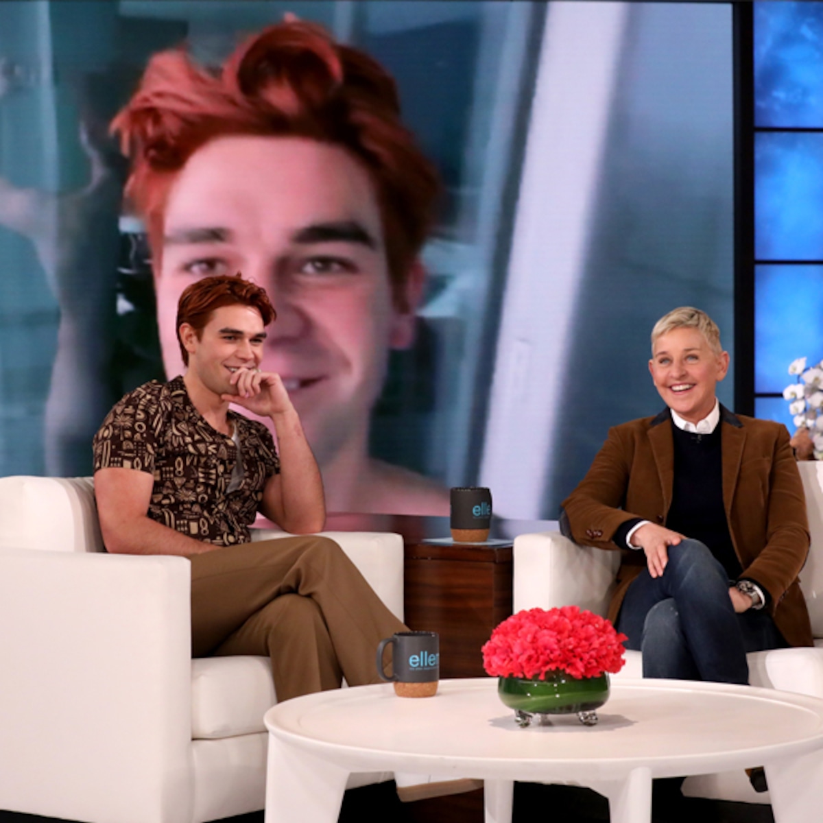 Watch A Naked Kj Apa Flash His Bare Butt For Ellen Degeneres Birthday E Online